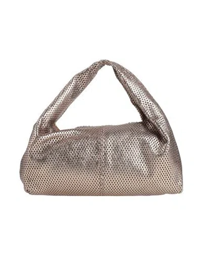 Laura Di Maggio Woman Handbag Bronze Size - Leather In Yellow