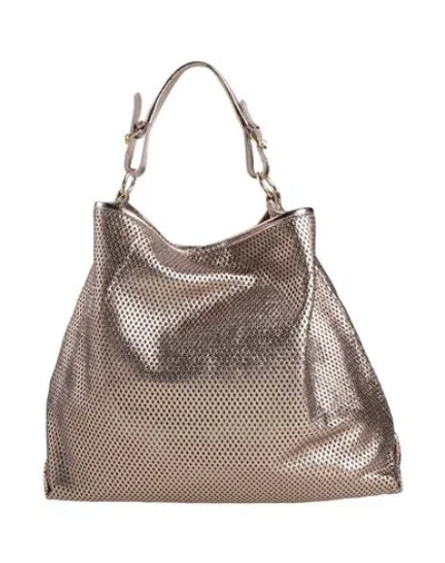 Laura Di Maggio Woman Handbag Bronze Size - Leather In Yellow
