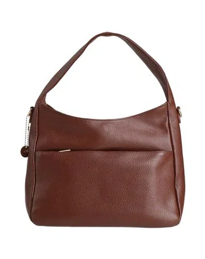 Laura Di Maggio Woman Handbag Brown Size - Leather