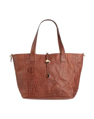 Laura Di Maggio Woman Handbag Brown Size - Leather