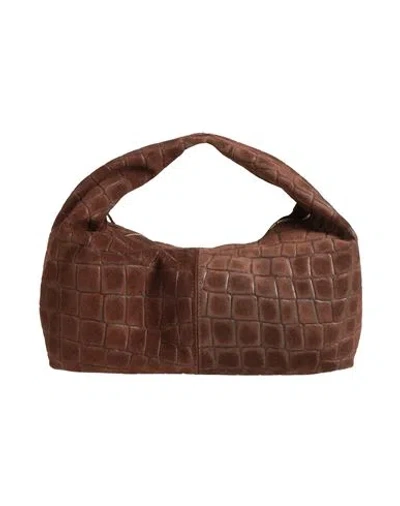 Laura Di Maggio Woman Handbag Brown Size - Leather