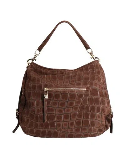 Laura Di Maggio Woman Handbag Brown Size - Leather