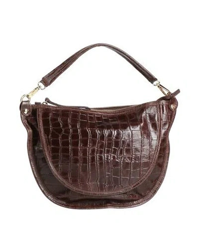 Laura Di Maggio Woman Handbag Brown Size - Leather