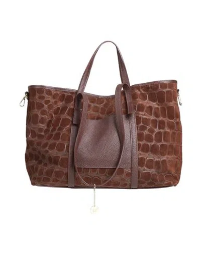 Laura Di Maggio Woman Handbag Brown Size - Leather