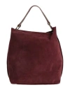 Laura Di Maggio Woman Handbag Burgundy Size - Leather In Red