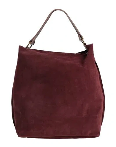 Laura Di Maggio Woman Handbag Burgundy Size - Leather In Red