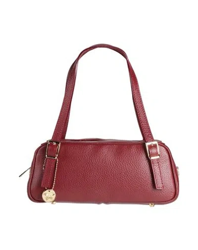 Laura Di Maggio Woman Handbag Burgundy Size - Leather In Red