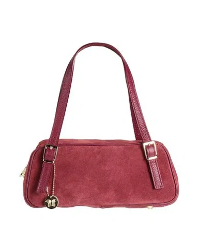 Laura Di Maggio Woman Handbag Burgundy Size - Leather In Red
