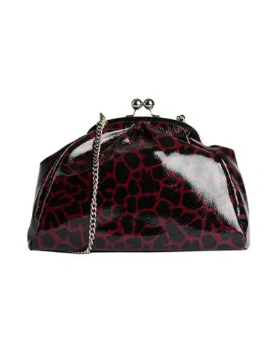 Laura Di Maggio Woman Handbag Burgundy Size - Leather In Red