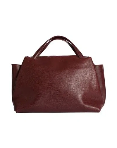 Laura Di Maggio Woman Handbag Burgundy Size - Leather In Red