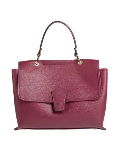 Laura Di Maggio Woman Handbag Burgundy Size - Leather In Red