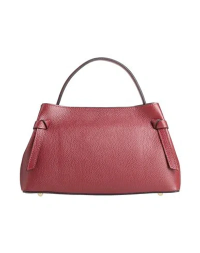 Laura Di Maggio Woman Handbag Burgundy Size - Leather