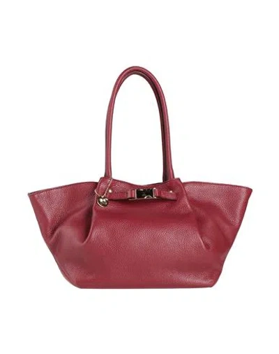 Laura Di Maggio Woman Handbag Burgundy Size - Leather