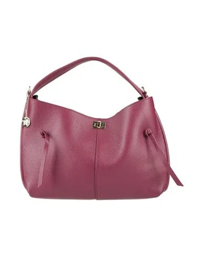 Laura Di Maggio Woman Handbag Burgundy Size - Leather In Red