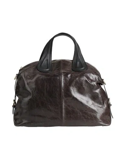 Laura Di Maggio Woman Handbag Charcoal Size - Leather In Gray