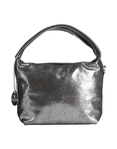 Laura Di Maggio Woman Handbag Charcoal Size - Calfskin In Gray