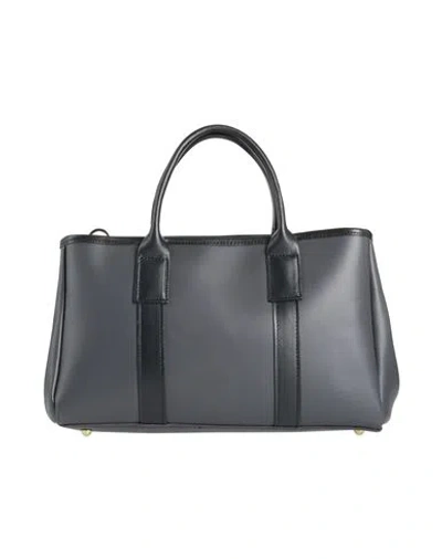 Laura Di Maggio Woman Handbag Charcoal Size - Leather In Gray