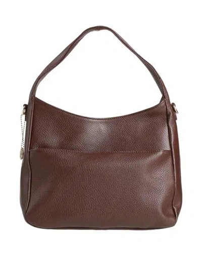 Laura Di Maggio Woman Handbag Chocolate Brown Size - Leather
