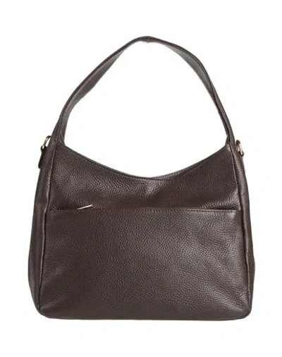 Laura Di Maggio Woman Handbag Chocolate Brown Size - Leather