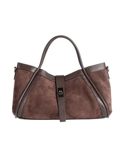 Laura Di Maggio Woman Handbag Chocolate Brown Size - Leather