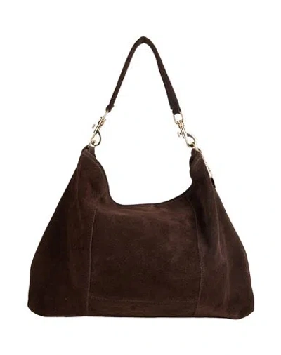 Laura Di Maggio Woman Handbag Chocolate Brown Size - Leather