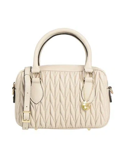 Laura Di Maggio Woman Handbag Cream Size - Leather In White
