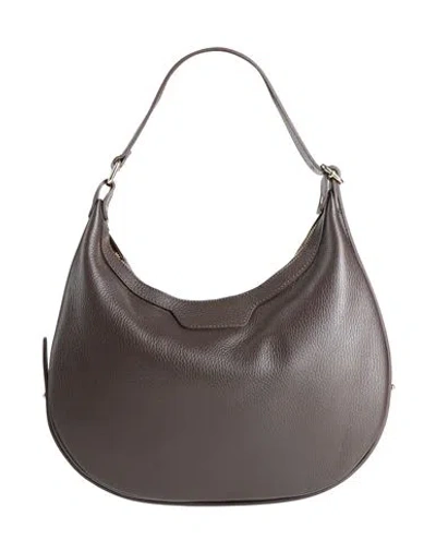 Laura Di Maggio Woman Handbag Dark Brown Size - Calfskin