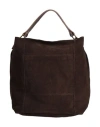 Laura Di Maggio Woman Handbag Dark Brown Size - Leather