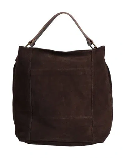 Laura Di Maggio Woman Handbag Dark Brown Size - Leather