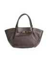 Laura Di Maggio Woman Handbag Dark Brown Size - Leather