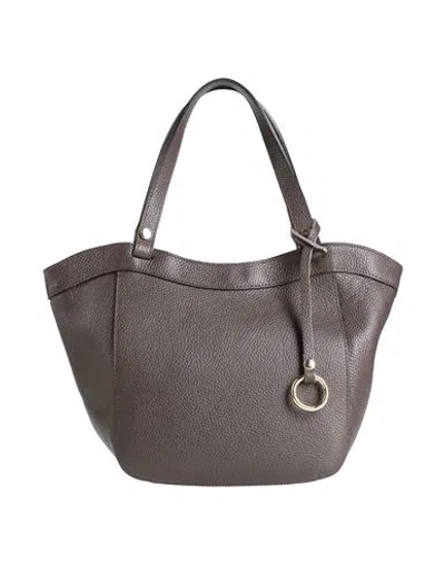 Laura Di Maggio Woman Handbag Dark Brown Size - Leather