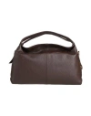 Laura Di Maggio Woman Handbag Dark Brown Size - Leather In Brown