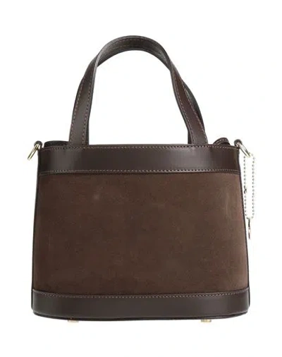Laura Di Maggio Woman Handbag Dark Brown Size - Leather