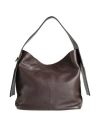 Laura Di Maggio Woman Handbag Dark Brown Size - Leather In Brown