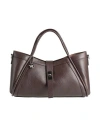 Laura Di Maggio Woman Handbag Dark Brown Size - Leather In Brown