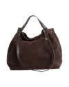 Laura Di Maggio Woman Handbag Dark Brown Size - Leather In Brown
