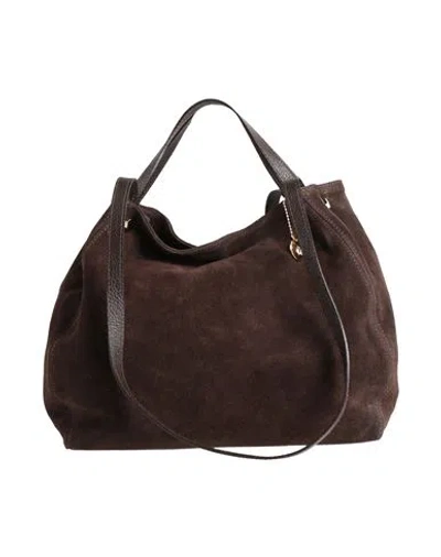 Laura Di Maggio Woman Handbag Dark Brown Size - Leather