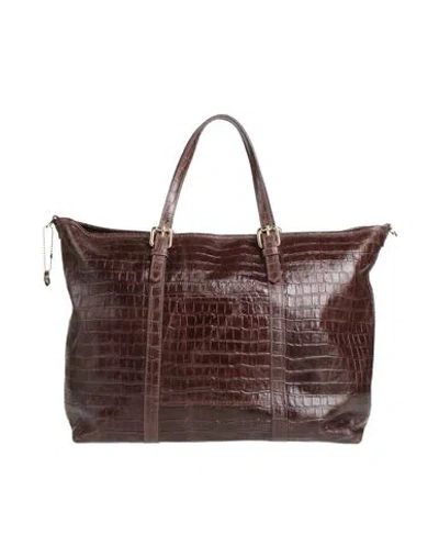 Laura Di Maggio Woman Handbag Dark Brown Size - Leather