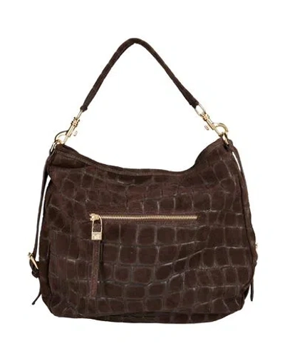 Laura Di Maggio Woman Handbag Dark Brown Size - Leather