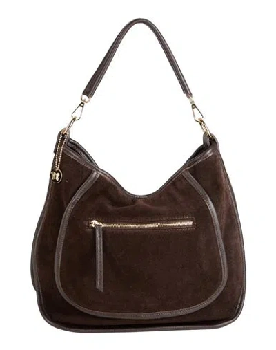 Laura Di Maggio Woman Handbag Dark Brown Size - Leather