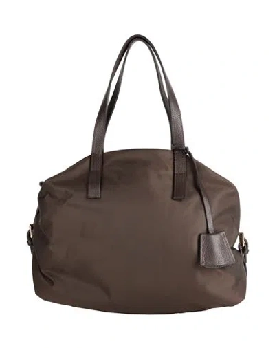 Laura Di Maggio Woman Handbag Dark Brown Size - Textile Fibers