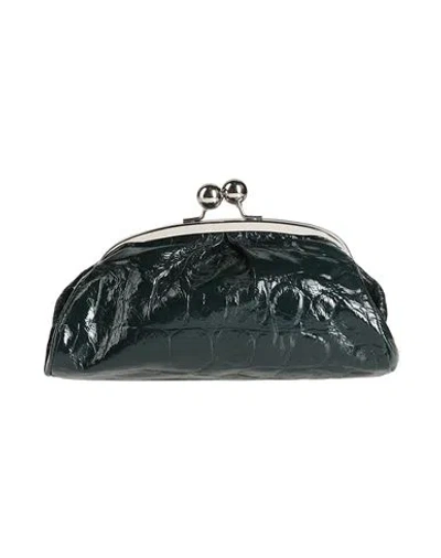 Laura Di Maggio Woman Handbag Dark Green Size - Leather