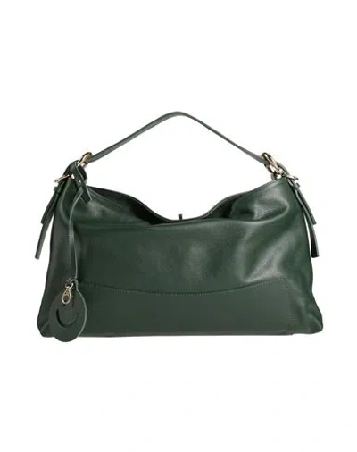 Laura Di Maggio Woman Handbag Dark Green Size - Leather