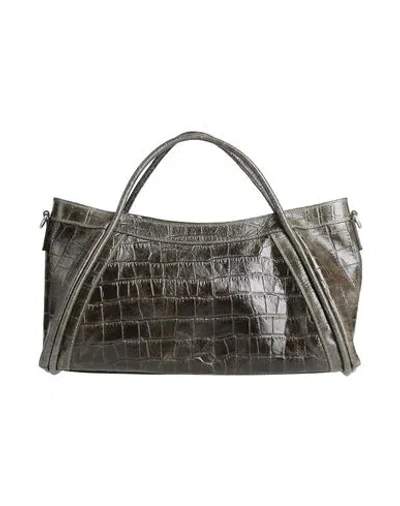 Laura Di Maggio Woman Handbag Dark Green Size - Leather