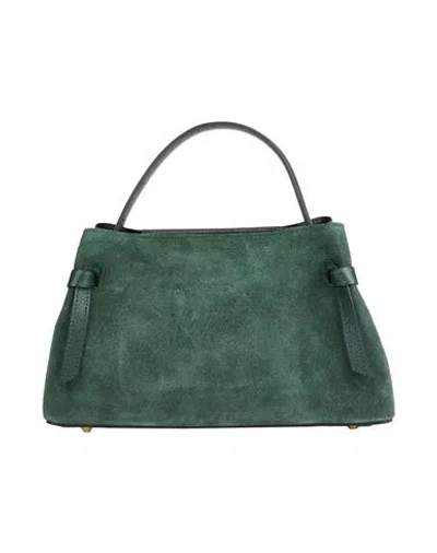 Laura Di Maggio Woman Handbag Dark Green Size - Leather