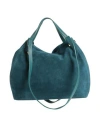 Laura Di Maggio Woman Handbag Deep Teal Size - Leather In Green