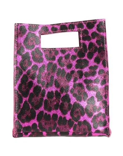 Laura Di Maggio Woman Handbag Fuchsia Size - Calfskin In Purple
