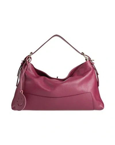 Laura Di Maggio Woman Handbag Garnet Size - Leather In Red
