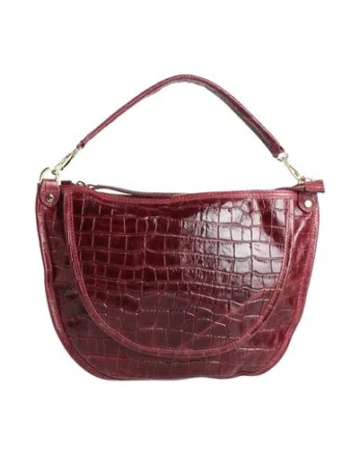 Laura Di Maggio Woman Handbag Garnet Size - Leather In Red