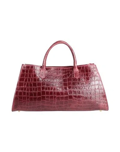 Laura Di Maggio Woman Handbag Garnet Size - Leather In Red